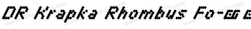 DR Krapka Rhombus Fo字体转换